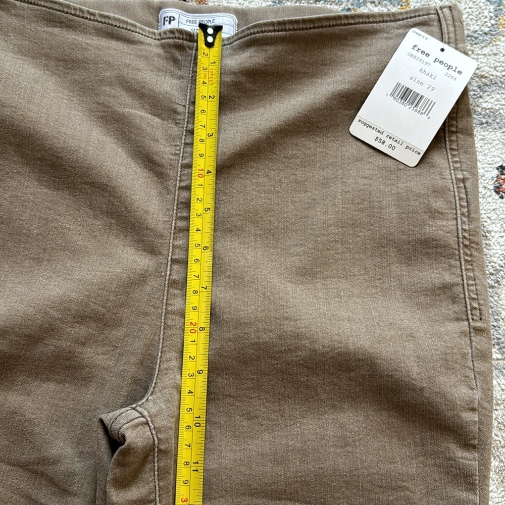 NWT Free People Beige Jeggings Skinny Pants Size 29 - Picture 5 of 8